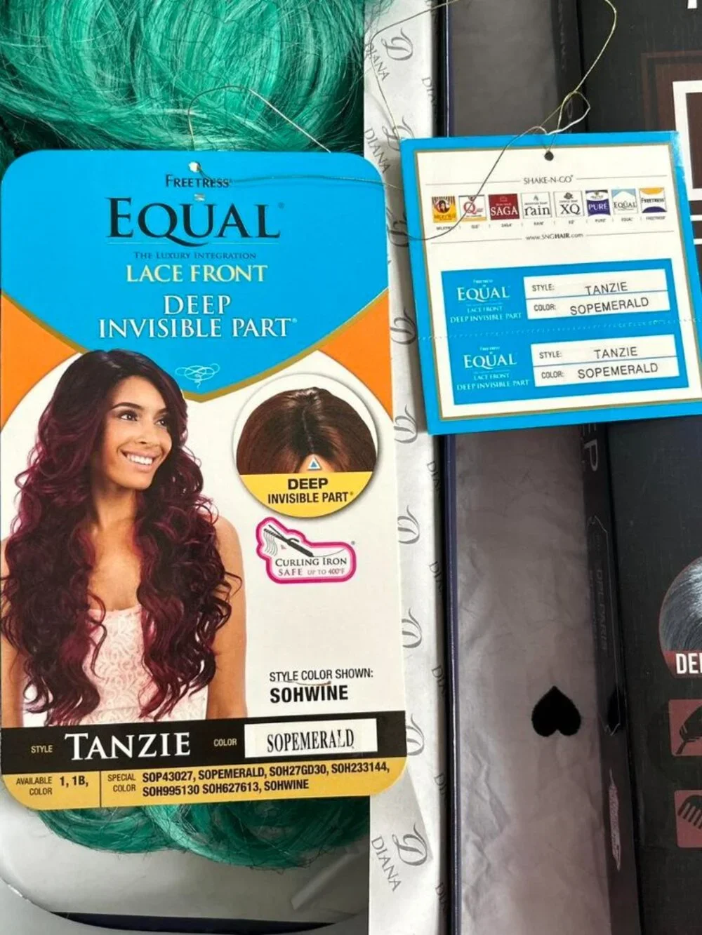 New Lace Front Bohemian Wig Pure Natural DPL Tanzie Sopemerald Wig